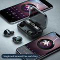 Original M10 Earbuds with Power bank - M10 TWS wireless airpods with high sound quality & touch sensor - Wireless Air buds Good quality and beautiful design - TWS M10 Bluetooth Wireless Earbuds. 