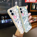 JIUMOO Case For OPPO A15 A15s A35 4G Case Cartoon Cinnamoroll Pattern Luxury Plating Phone Case Side Edge Pattern Shockproof Soft Shell Full Cover Camera Lens Protection Casing. 