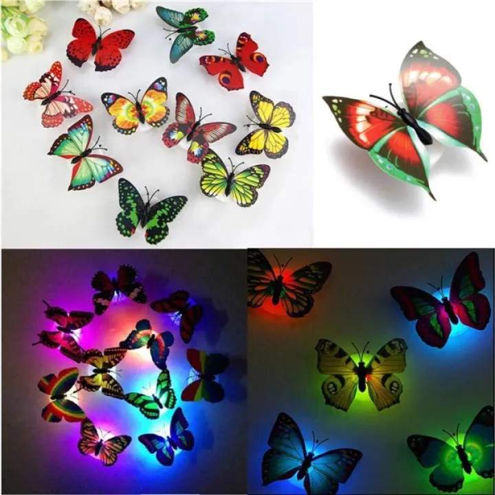Pack%20of%202%20Wall%20Stickers%20Butterfly%20LED%20Lights%20Wall%20Stickers%203D%20House%20Decoration%20-%20Image%207