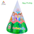 Cocomelon Happy Birthday Cap Pack Happy Birthday | Kids Hat Paper Pack of 10 Caps For Birthday Party Celebration. 
