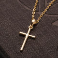 GTCTONANA Simple Fashion Cross Chain Necklace For Women Men Luxury Ladies Gold Jewelry Pendant Necklaces Crucifix Christian Ornament Gifts. 