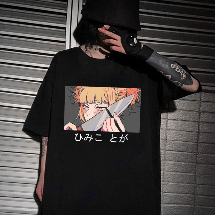 My%20Hero%20Academia%20T-shirt%20Anime%20Hentai%20Himiko%20Toga%20Knife%20Graphic%20Tshirt%20Summer%20Oversized%20Tees%20Unisex%20Tops%20Harajuku%20Streetwear%20-%20Image%203