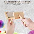 2 PCS Wool Carders, 6.1InchX4.8Inch Large Hand Carders for Wool, Craft Wool Felt Mixing Tool, Pet Slicker Brush Easy to Use. 