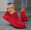 Women's Fashion Walking Shoes Soft Canvas Shoes Imported Sneakers Socks For Ladies and Girls. 