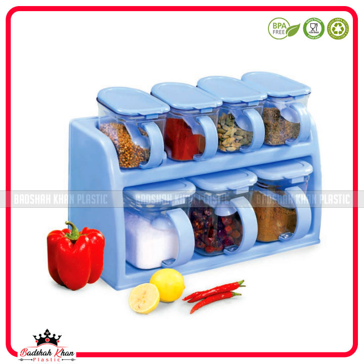 7%20Jar%20Masala%20Pack%20Masala%20Box%20Spice%20Rack%20box%20with%20Automatic%20Lid%20Cooking%20Joie%20Deluxe%20-%20Image%203