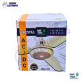 PAK FAN AC-DC Ceiling Fan Inverter Hybrid - Remote Control - Copper Winding - 56 inches Crystal Model 5 – 55 watts. 