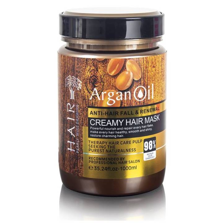 Keratin Argan Oil Anti-Hair Fall & Renewal Creamy Hair Mask Repair Treatment 1kg