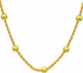 Gold Plated Traditional Indian Ball Chain Necklace for Women. 