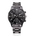 Migeer Men Watch Relogio Masculino Crystal Stainless Steel Quartz Military Analog Male Wrist Watch Bracelet. 