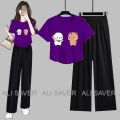 Dudu Bubu Printed T-shirts and Plazo Crop top Suits For Women And Girls. 