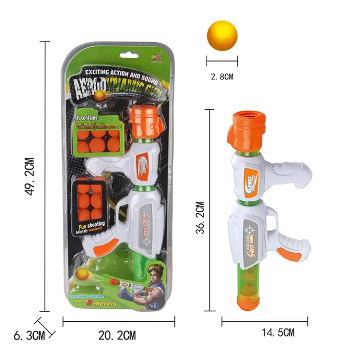 Plastic Air Power Soft Ball Toy Gun for Kids – Safe & Fun Foam Blaster ...