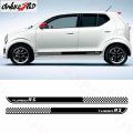 New Alto Turbo RS Stripes Design Sticker, Most Trendy and Sport Design Stripe Decals. Car Modification, Car Styling. 