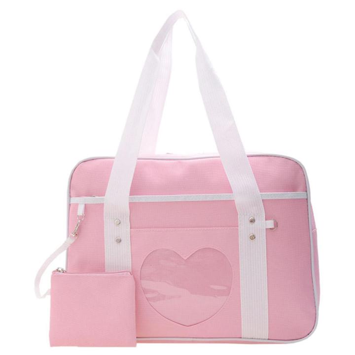 Lunch Box Women's Girl and Adult Insulated Lunch Bag Lovely Large Lunch Handbag Pink
