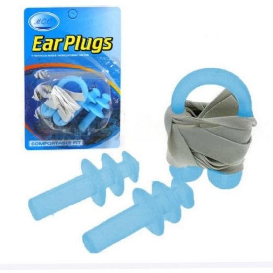Swimming nose clip with ear plugs Color Random