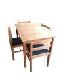 Compact Dining Table Set Dt001 - 48X30X30" - Beech. 