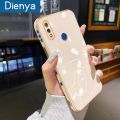dienya For Realme 3 Pro 3i Realme X Lite Case Fashion Popular Line Girl Camera Plating Side Edge Square Phone Cases Full Lens Back Cover Camera Protect Softcase. 