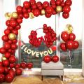 Pack of 60 high quality latex balloons for birthday party, wedding balloon, party decoration for Red And Golden Theme 14 inches also for banner decoration. 