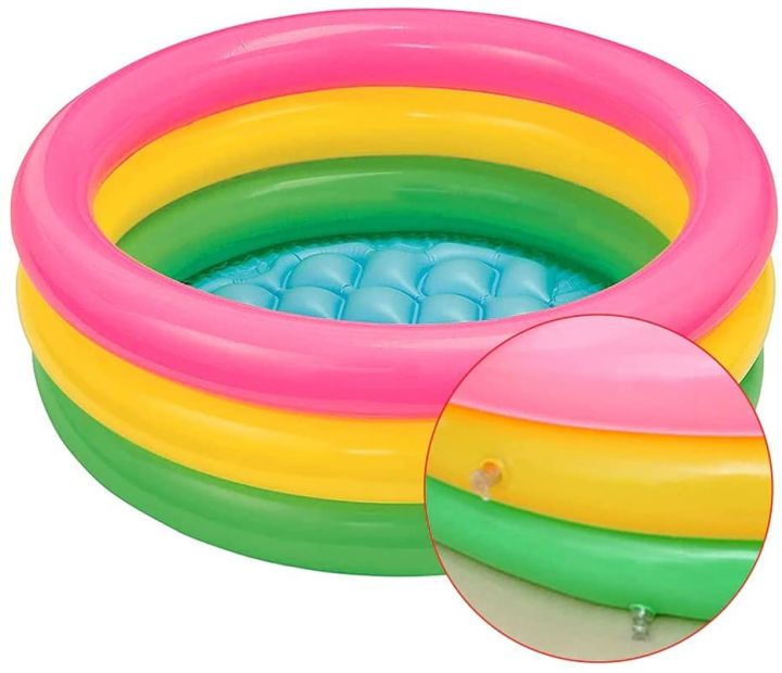 61cm%20x%2022cm%20Inflatable%20Kids%20Pool%20Bath%20Tub%20Beach%20Swimming%20Pool%20Party%20for%20Kids%20-%20Image%209