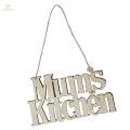 2X Mums Kitchen Wooden Plaque Sign Wall Hangings Wood Words Home Garden Decor. 