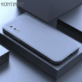 Hontinga Case for Samsung A02 Phone Case Simple Candy Color Square Edge Liquid Silicone Back Cover. 