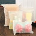 Portable Zip Lock Plastic Bags  Waterproof  Zipper Seal Travel Bags  Slide Seal Packing Pouch Cloth Underwear Bra Socks Storage Packaging:35*45cm. 