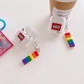 Lego Airpods 3 case with key chain soft transparent airppods 1 2 pro cover. 