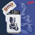 New Windproof Lighter Inflatable Clamshell Blue Flame Super Durable Creative Lighter Cute Personality Wholesale. 