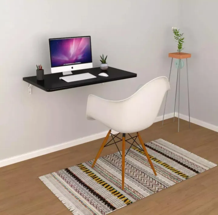 Foldable%20Wooden%20Wall%20Mount%20Laptop%20Table/Computer%20Table/Dvd%20Player%20Table%20Rack%20With%20White%20Foldable%20Brackets/Smart%20Office%20Table%20-%20Image%205