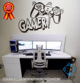 decors -- 1 x 1 Feet -  Gamer Remote Exciting gaming zone game on self adhesive wall sticker vinyl PVC decals decor for bedroom, kids, boys, home office School decoration article. 