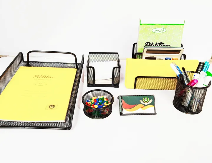 Metal%20Mesh%20Executive%20Desk%20Organizer%20Set%20of%206%20Pcs%20For%20Home%20and%20Office%20Use%20-%20Image%204