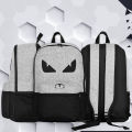 Maiyaan Batman Eye School Bags Backpack For Boys Class 3-10 - Grey. 