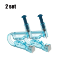2 Pcs Ear Piercing stud kit  Safe Disposable No Pain Sterile Ear Nose Tool Kit Machine For Girls, Women and Men. 