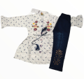 frok with jeans baby girl suit for summer 1 to 4 years. 