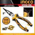 Ingco  8" High Leverage Long Nose Pliers CrV. 
