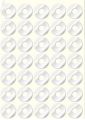 3 Packets Reinforcement Rings, White Self-Adhesive, 6 Sheets Each Packet - 1/4 Round, 630 Rings. 