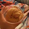 Awesome Milk Chocolate Fluffy Slime With Borax Powder. 