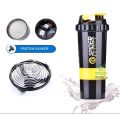 Spider Protein Shaker Bottle Multipurpose Gym water Bottle with Pill and Protein Powder Storage Leakage Proof BFA Free Plastic -500 ML. 