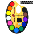 Water Colour / Color Palette 12 Shade / Colors With Free Painting and Drawing Brush For Kids. 