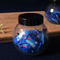 Pack of 4 Diamond Design Jars for Kitchen Storage. 