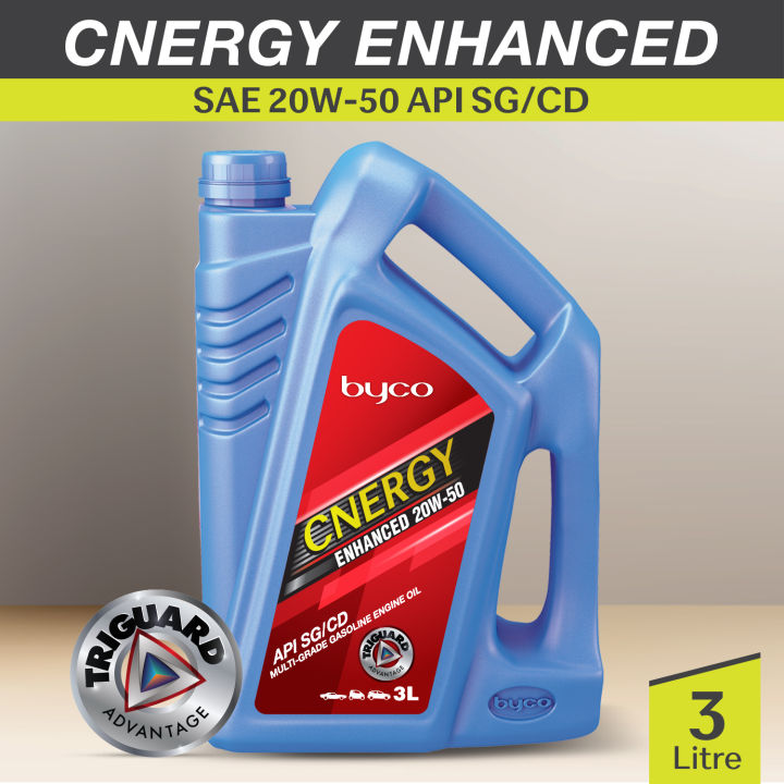 Byco Cnergy Enhanced API SG/CD Multi-Grade 20W-50 (3L)