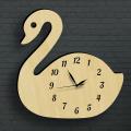 Swan Duck Shaped Modern Design Wall Clock, Animal Shaped 3D Wall Clock. 