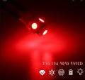 2 Pcs of 5 Smd Red Bulbs Fog Dashboard t10 LED License Plate Interior Lamp. 