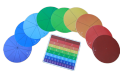 C2a-Fraction Circles - Math -For teaching Fraction families, Equivalent, addition, subtraction, multiplication & Division of Fractions. 