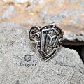 Silver IYI Ertugrul Kayi Tribe Ring for Boys. 