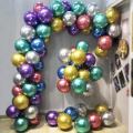 25pcs Metallic balloons for birthday wedding party Happy Birthday Foil balloons Decoration Birthday theme set Birthday accessories Birthday theme decoration. 