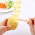 Small Hand held Manual Fruit Vegetable Potato Spiral  Chips Cutter Kitchen Gadget Tool. 