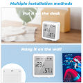 SMATRUL - Temperature And Humidity Sensor - Wifi Smart Home - Indoor Hygrometer Alarm - LCD Display - for Tuya Alexa Google Home. 