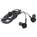 HIGH QUALITY 3.5 mm jack handsfree Braided Black handsfree Stereo In-Ear Handfree Earbuds Headsets Wired Handsfree With Mic Earphone High Quality Sound Ear Phones Compatible with IPhone and Android Phones 1.2 m wire. 