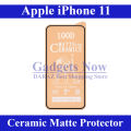 Apple iPhone 11 Ceramic matte unbreakable antishock hybrid film 9D/11D/21D temper Fiber sheet glass for iPhone 11. 