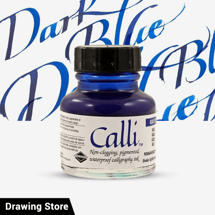 Calli Blue Raspberry Daler Rowney Waterproof Calli Ink Blue 29.5ml | Daraz.pk